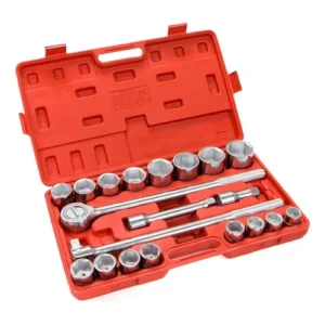 Jogo de Soquetes 3/4 20 Peças Torque Pesado Linha Profissional
