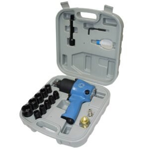 Chave de Impacto Pneumática Encaixe 1/2"  610 Nm 10 Soquetes e Maleta
