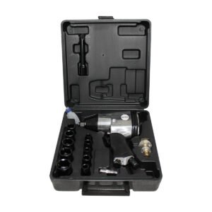 Chave de Impacto Pneumática Encaixe 1/2"  310 Nm 10 Soquetes e Maleta