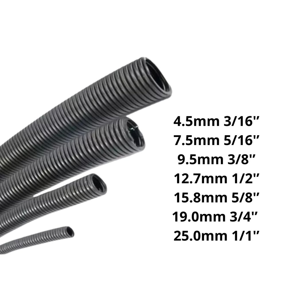 Tubo Corrugado Proteção de Chicotes Alta Resistência Automotiva 25M