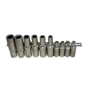 Jogo de Soquetes Torx Longo Fêmea E-Torx 10 Peças – Precisão Profissional para Parafusos Externos Torx