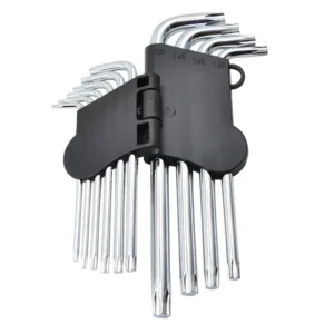Jogo de Chaves Torx 10 Peças T9 a T50 – Precisão e Resistência Profissional