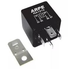 Relé Auxiliar 4 Vias 40A 12V RA1412 – Controle Elétrico Seguro e Potente