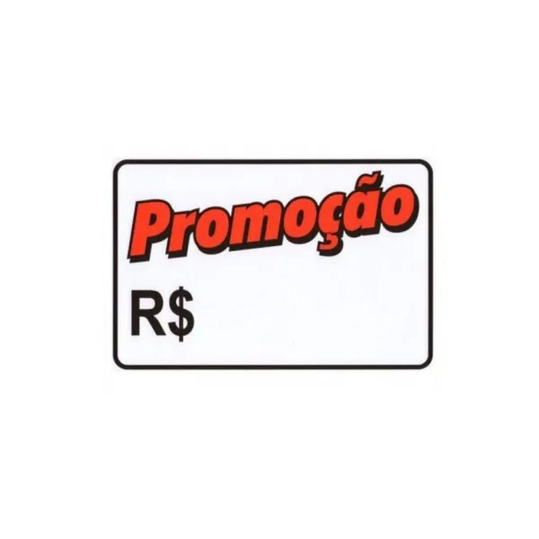 Placa de Sinalização Promoção 29x20cm Destaque Ofertas e Aumente suas Vendas